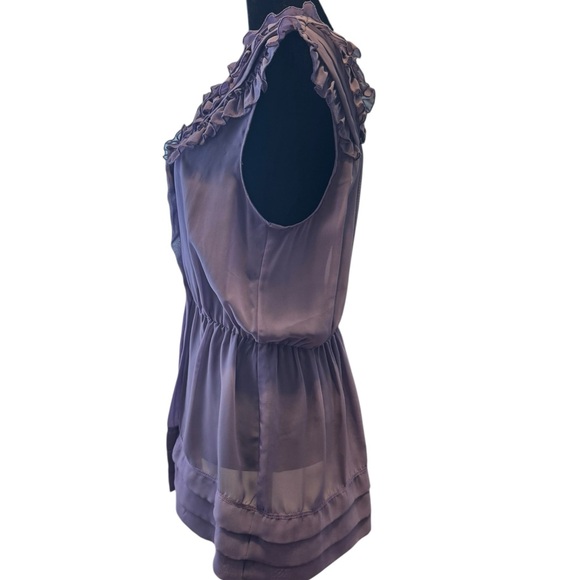 LOFT Purple Ruffled Blouse - Picture 3 of 6